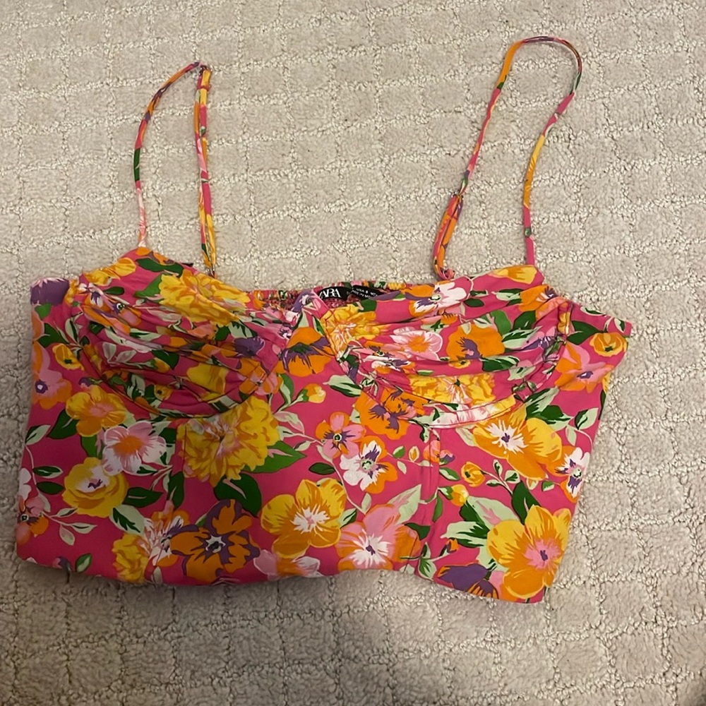 zara cropped top